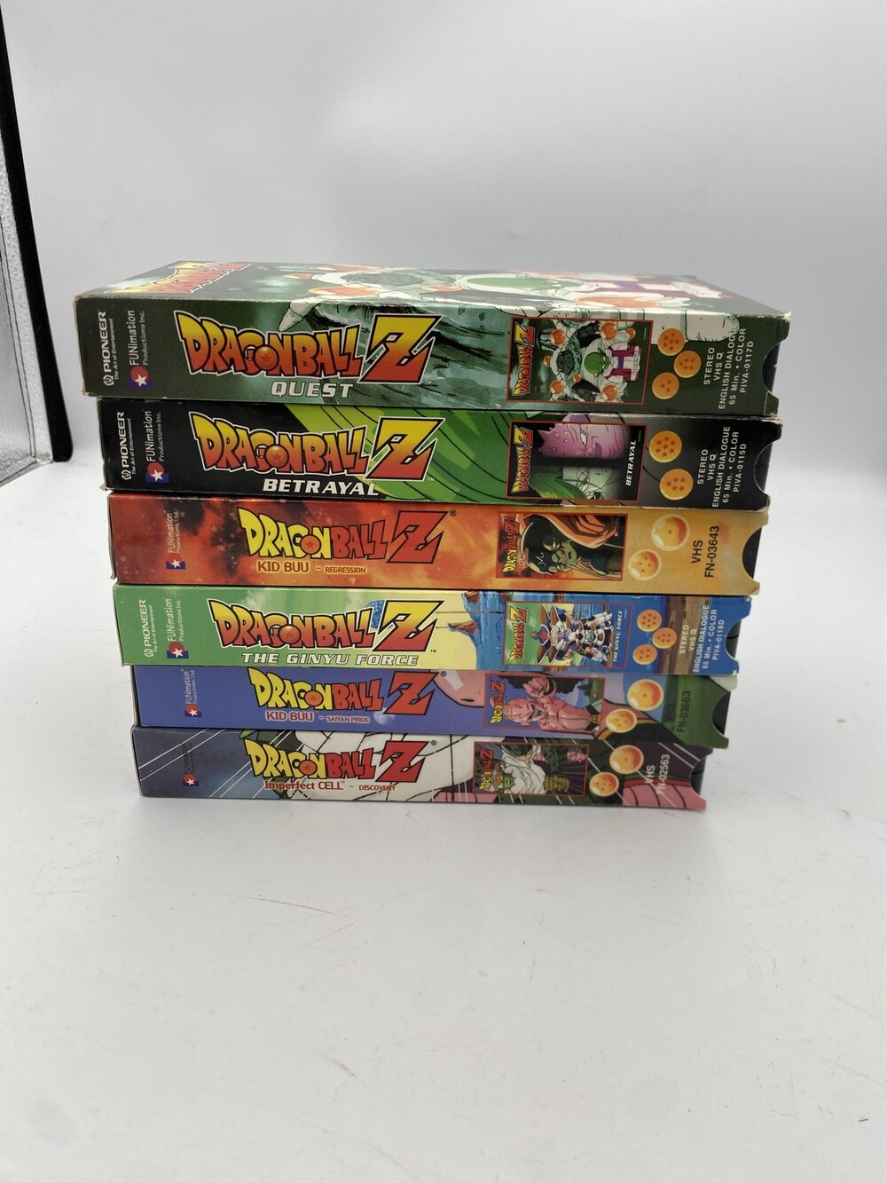Vintage Dragon Ball Z Kai VHS Lot 6 Tapes Funimation Pioneer English Dub NTSC - Picture 3 of 6